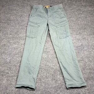 Democracy Women's Light Green Cargo Pants Size 2 AB Tech Casual